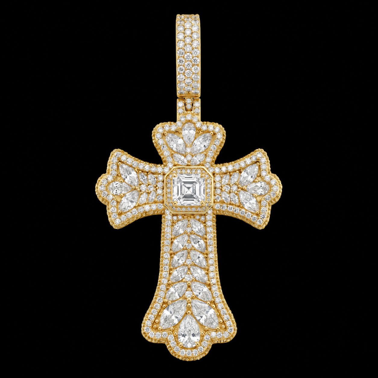 Royal Marquise Cross Pendant