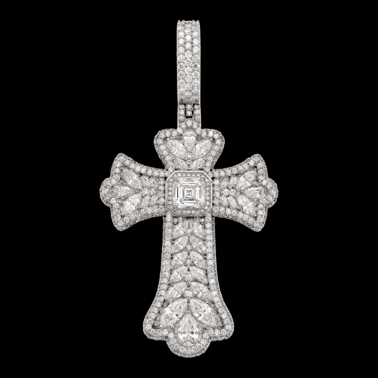 Royal Marquise Cross Pendant