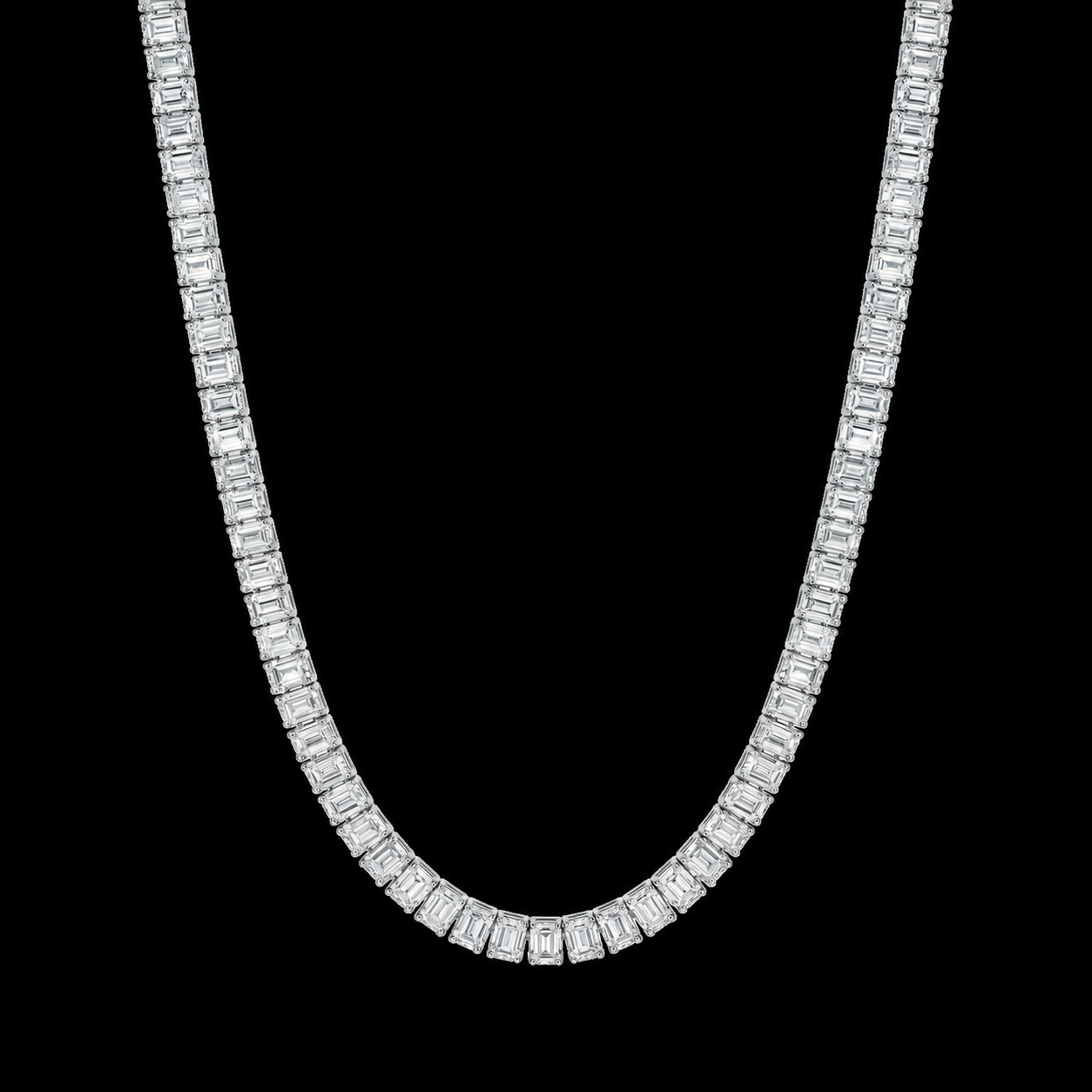 Emerald Cut Tennis Chain