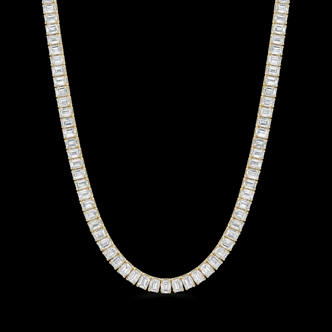 Emerald Cut Tennis Chain
