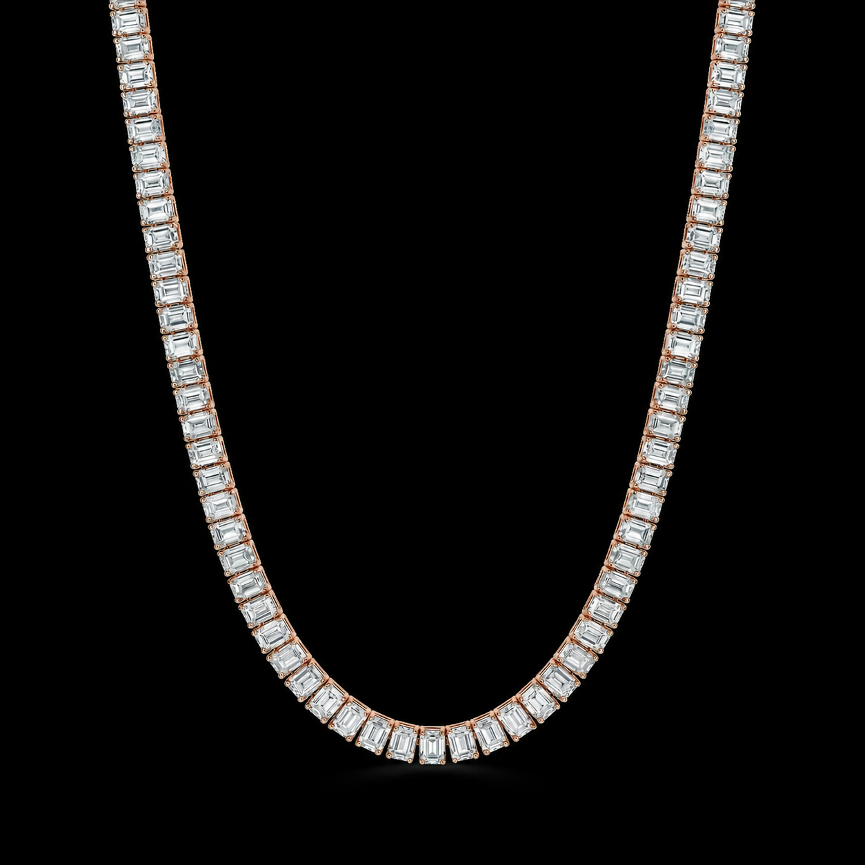 Emerald Cut Tennis Chain