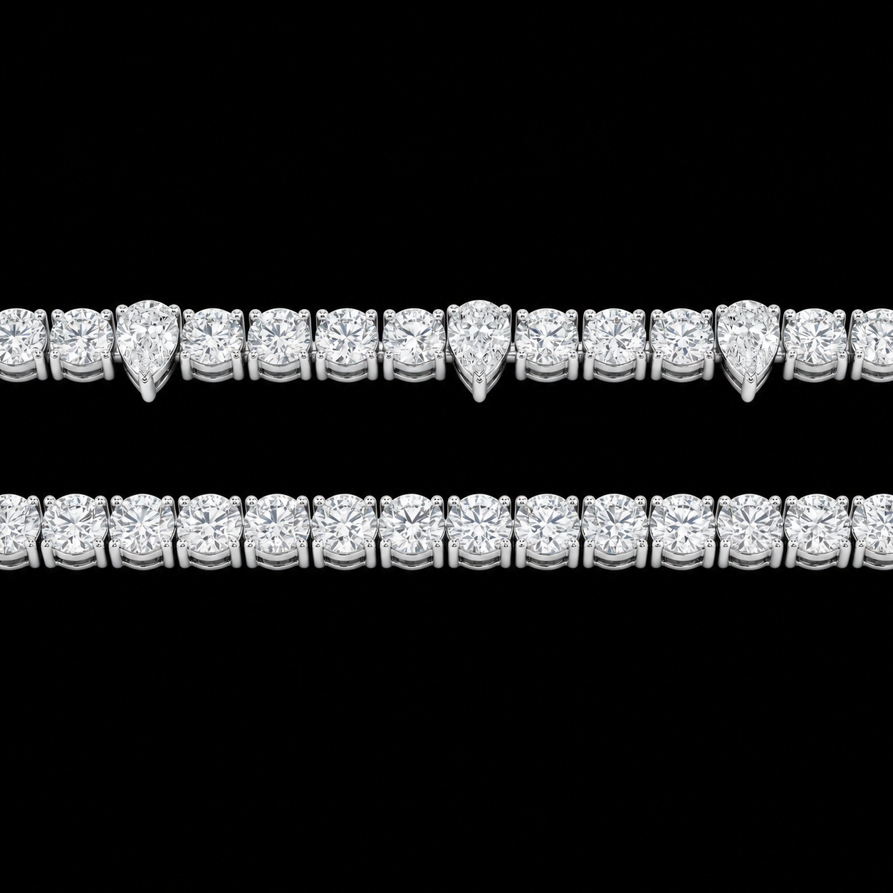 The Pear Spiked Tennis Chain