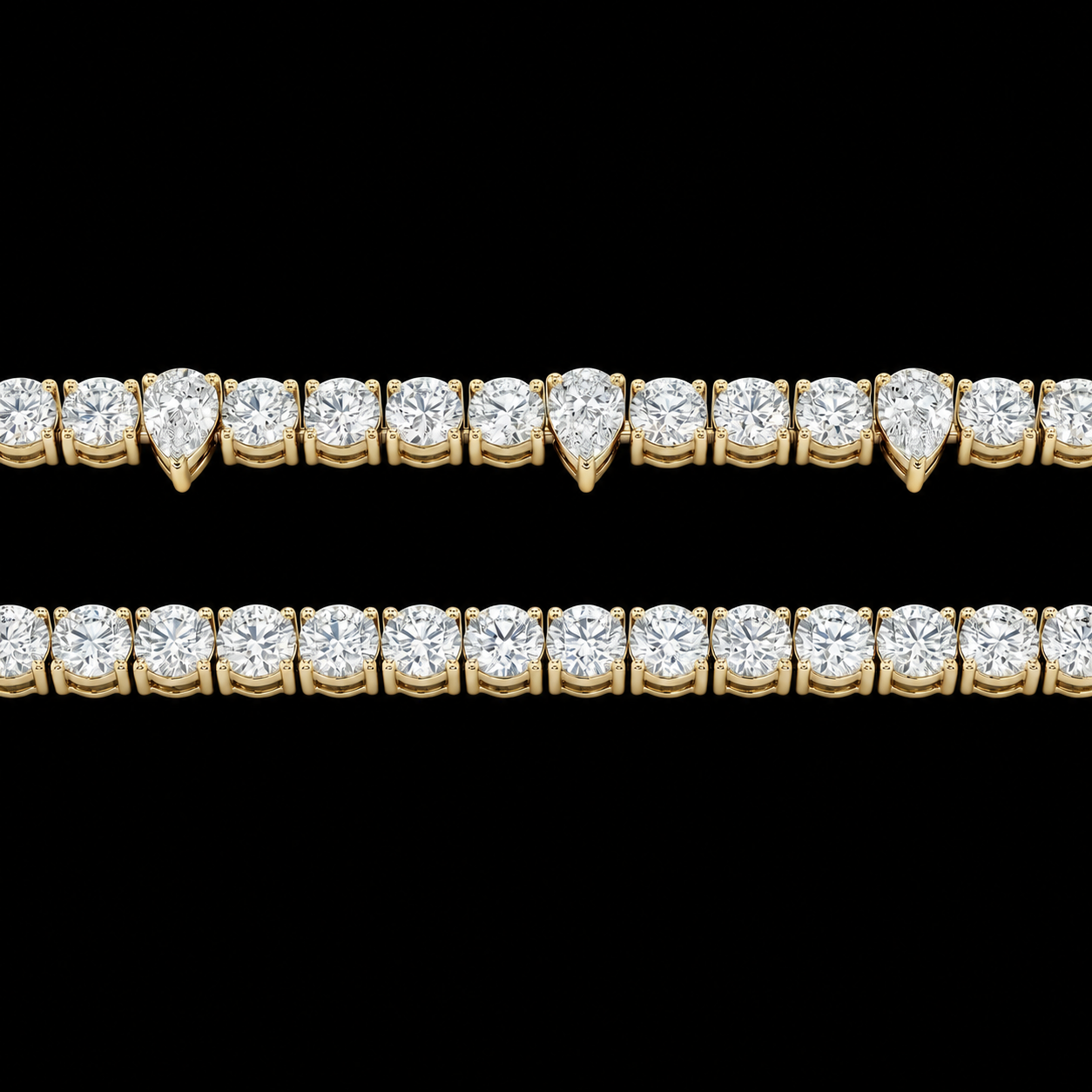 The Pear Spiked Tennis Chain