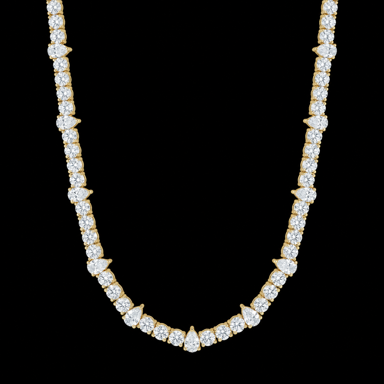 The Pear Spiked Tennis Chain