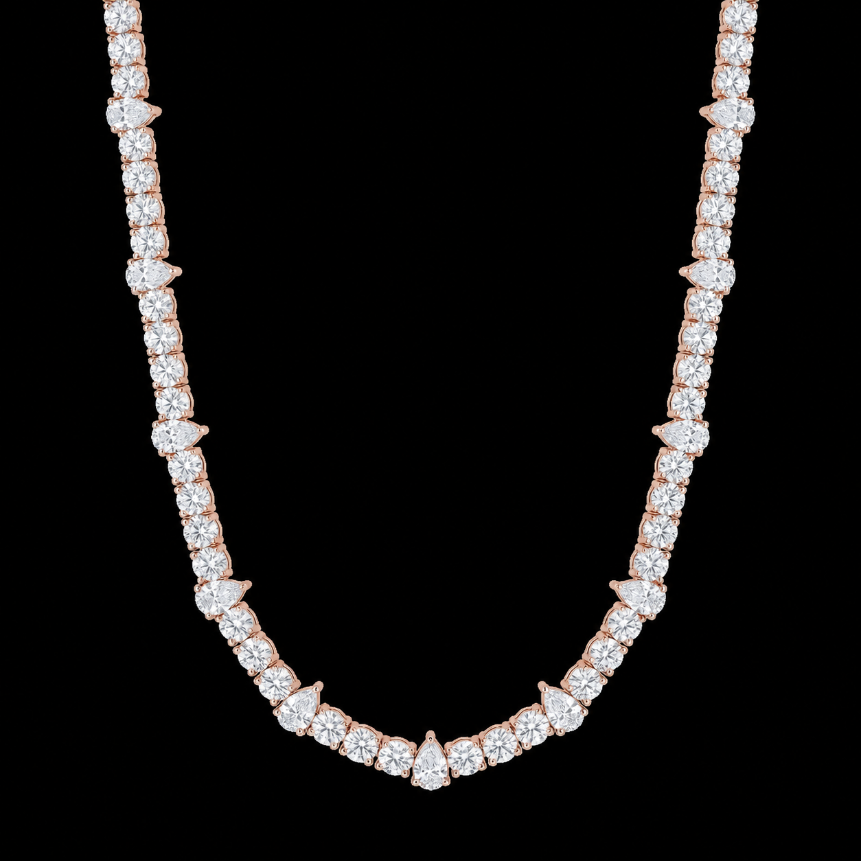 The Pear Spiked Tennis Chain