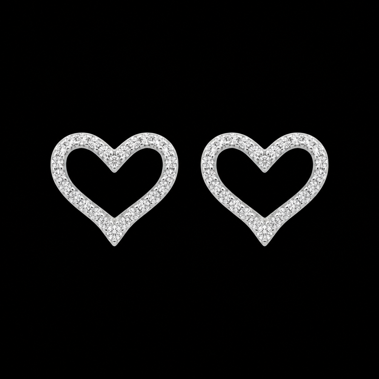 Heart Outline Earrings