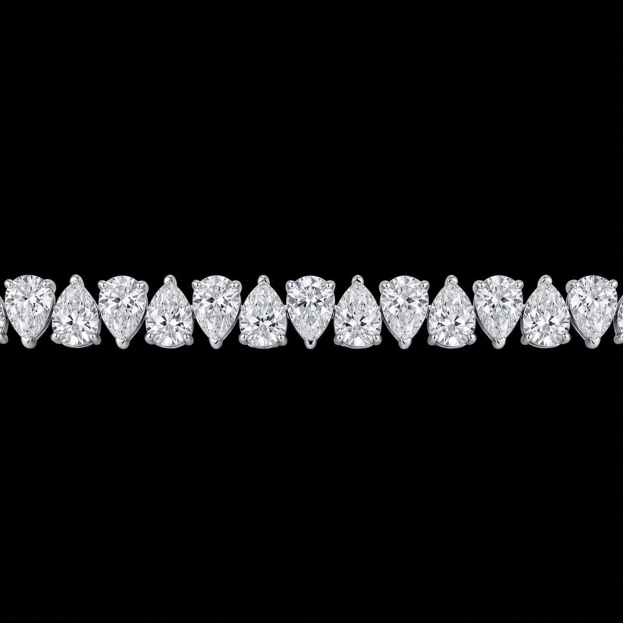 Pear Cut Tennis Bracelet