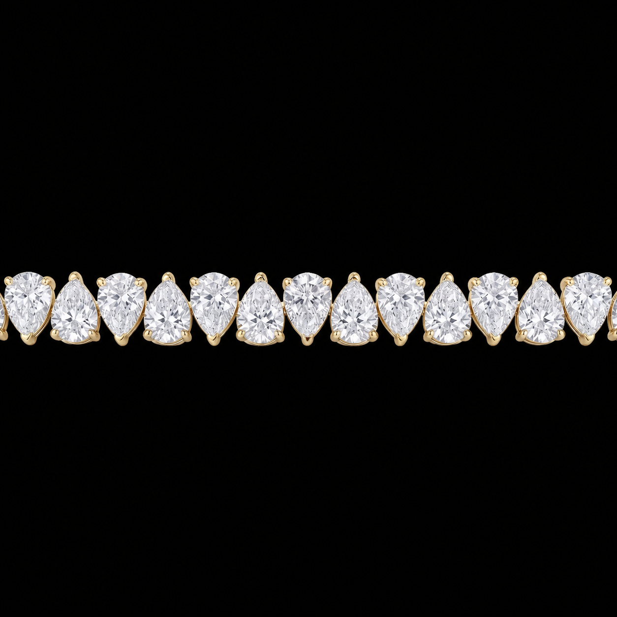 Pear Cut Tennis Bracelet
