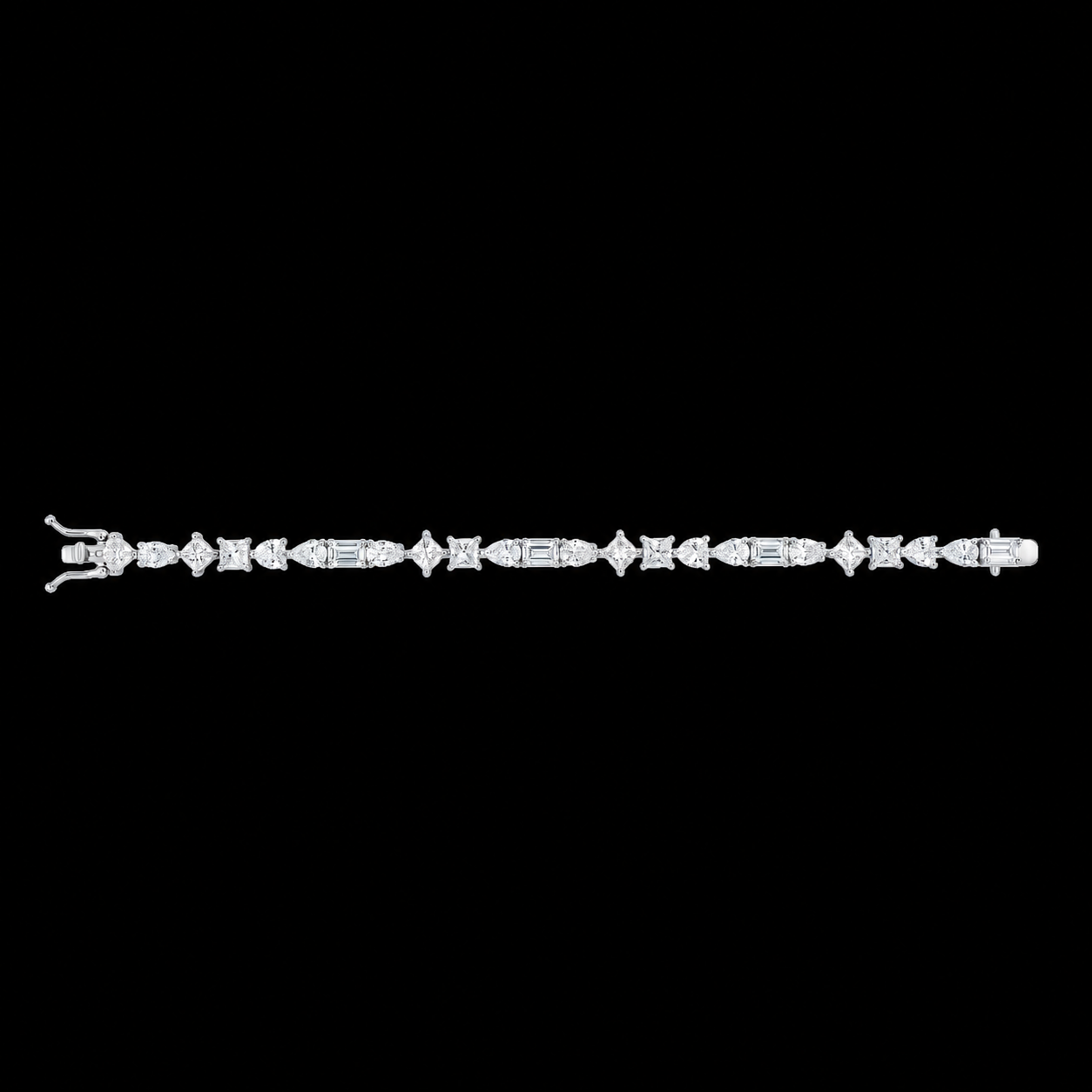 Mixed Shape Tennis Bracelet