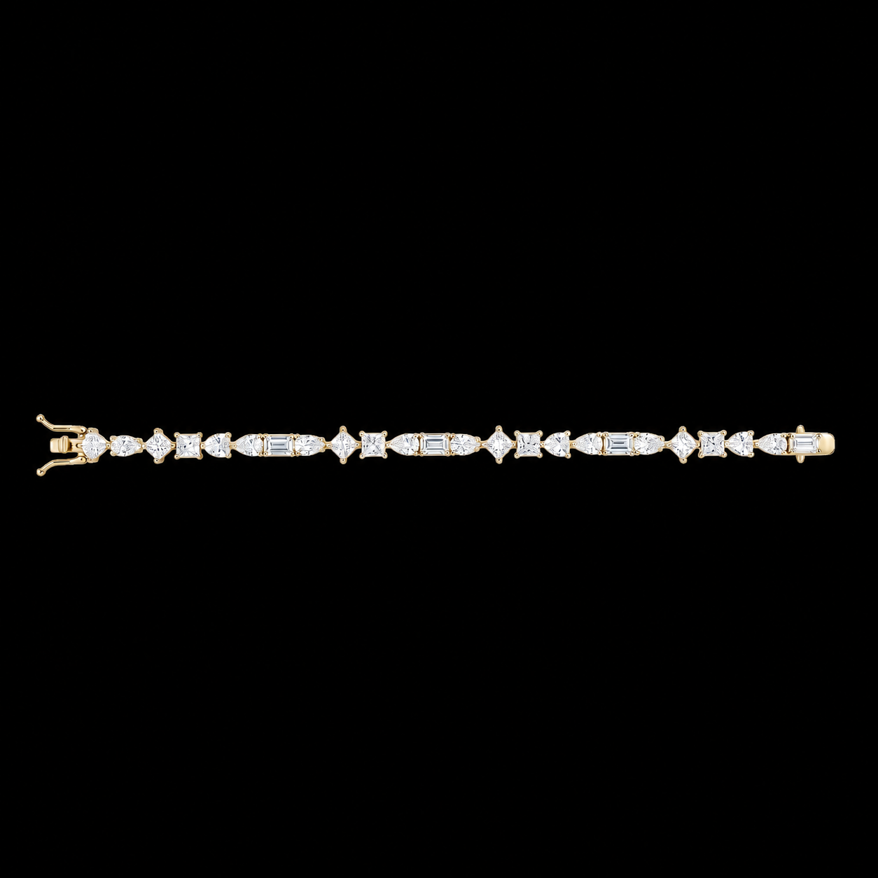 Mixed Shape Tennis Bracelet