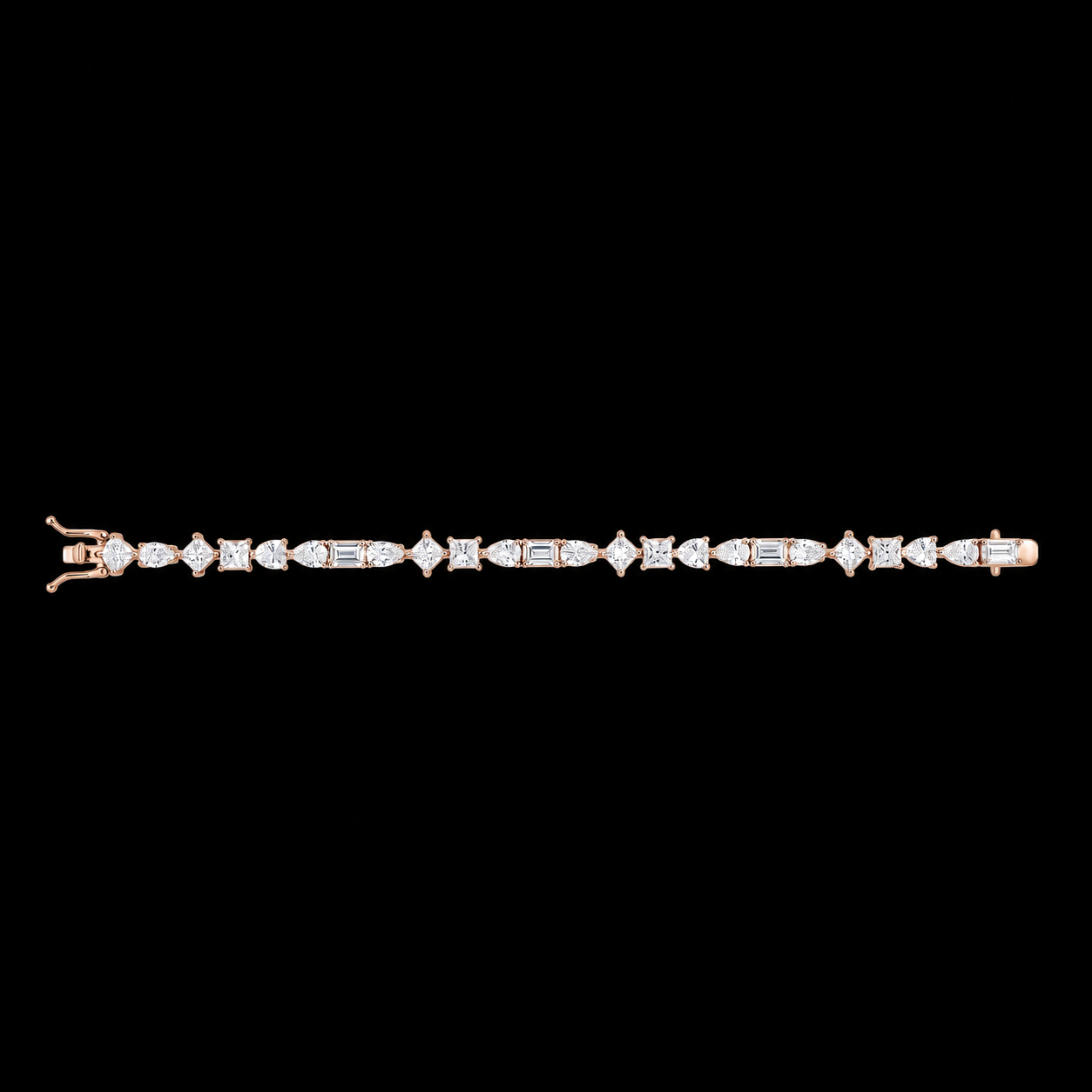 Mixed Shape Tennis Bracelet