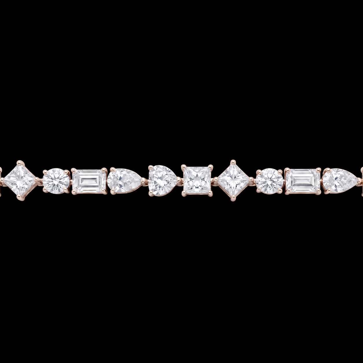 Mixed Shape Tennis Bracelet